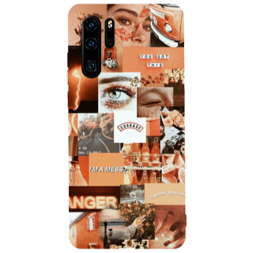 Huawei P30 Pro Peachy Haze Transparent Silicone TPU Θήκη