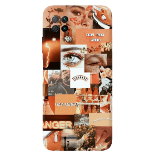 Huawei P40 Lite Peachy Haze Transparent Silicone TPU Θήκη