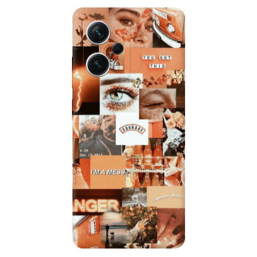 Xiaomi Redmi Note 12 5G Peachy Haze Transparent Silicone TPU Θήκη
