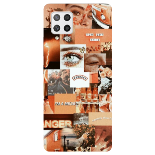 Samsung A42 5G Peachy Haze Transparent Silicone TPU Θήκη