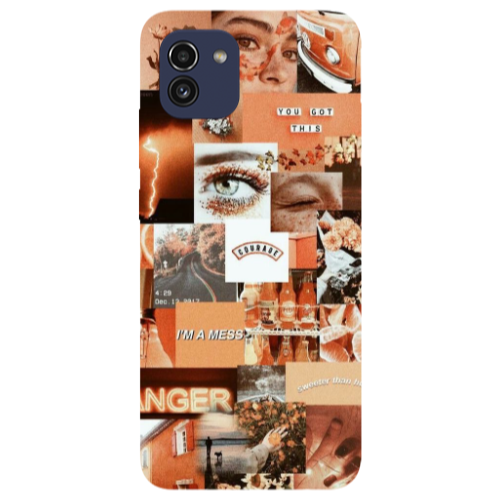 Samsung A03 Peachy Haze Transparent Silicone TPU Θήκη