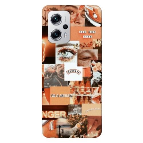 Xiaomi Poco X4 GT Peachy Haze Transparent Silicone TPU Θήκη