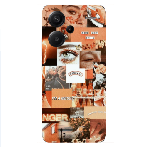 Xiaomi Redmi Note 13 Pro+ 5G  Peachy Haze Transparent Silicone TPU Θήκη
