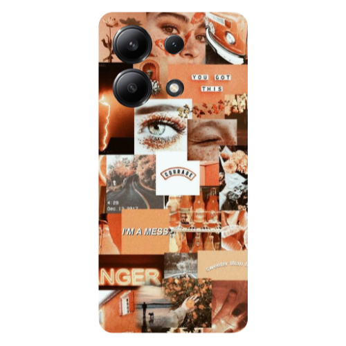 Xiaomi Redmi Note 13 4G Peachy Haze Transparent Silicone TPU Θήκη