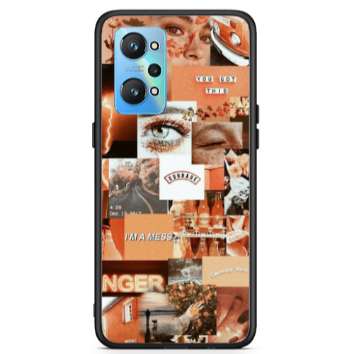 Realme Gt Neo 2 Peachy Haze Black Glossy Θήκη