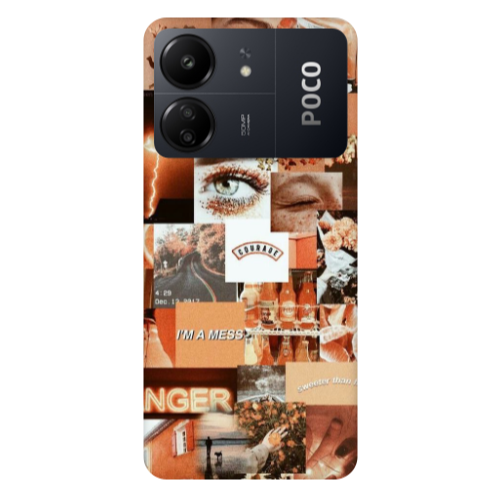 Xiaomi Poco C65 Peachy Haze Transparent Silicone TPU Θήκη
