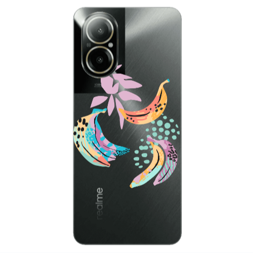 Realme C67 Banana  Transparent Silicone TPU Θήκη