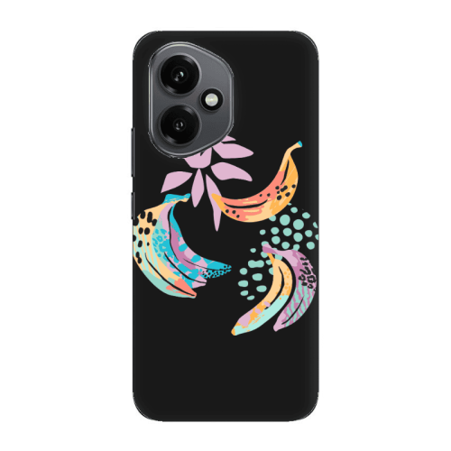 Honor Magic 400 Banana  Black Colored Silicone TPU Θήκη