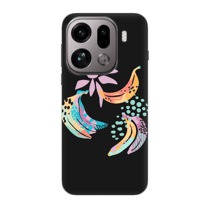 Oppo Find X9 Pro Banana  Black Colored Silicone TPU Θήκη