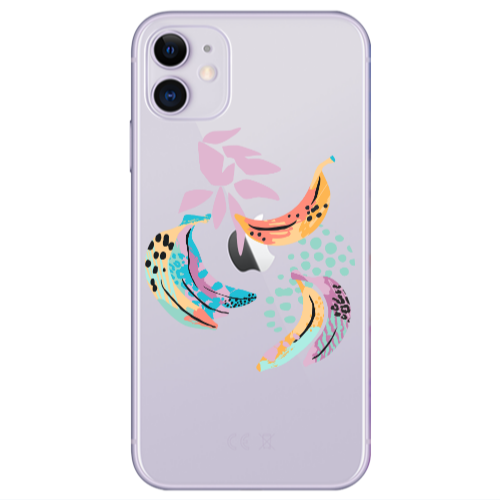 Apple iPhone 11  Banana  Transparent Silicone TPU Θήκη