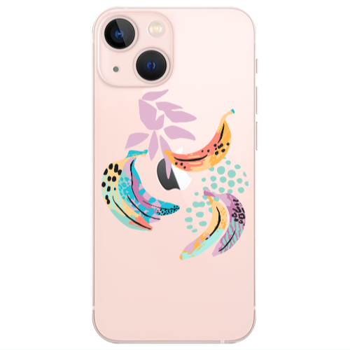 Apple iPhone 13 Banana  Transparent Silicone TPU Θήκη