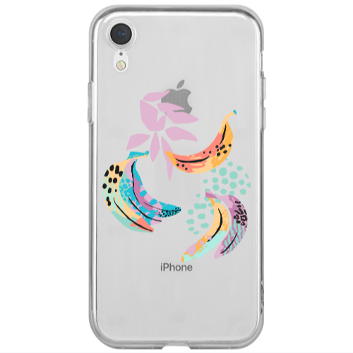 Apple iPhone Xr Banana  Transparent Silicone TPU Θήκη