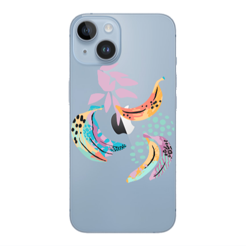 Apple iPhone 14  Banana  Transparent Silicone TPU Θήκη