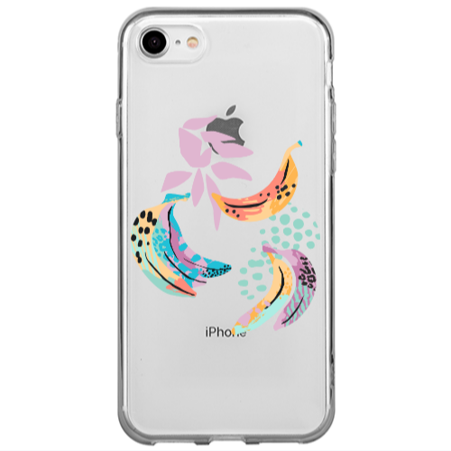 Apple iPhone 7 Banana  Transparent Silicone TPU Θήκη