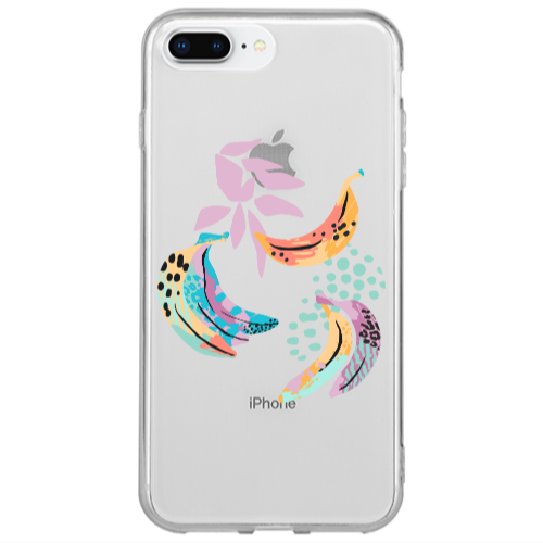 Apple iPhone 7 Plus Banana  Transparent Silicone TPU Θήκη