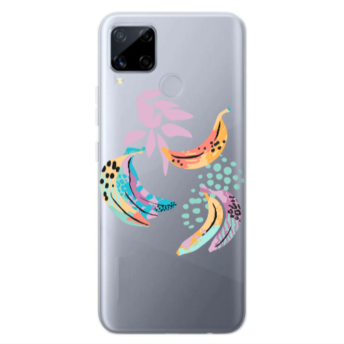Realme C25S Banana  Transparent Silicone TPU Θήκη