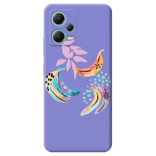 Xiaomi Redmi Note 12 Pro 5G Banana  Purple Colored Silicone TPU Θήκη