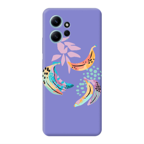 Xiaomi Redmi Note 12 4G Banana  Purple Colored Silicone TPU Θήκη