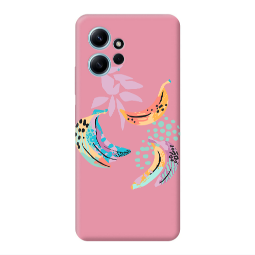 Xiaomi Redmi Note 12 4G Banana  Pink Colored Silicone TPU Θήκη