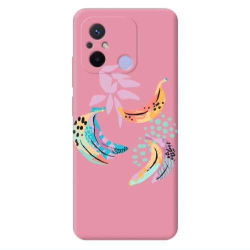 Xiaomi Redmi 12C Banana  Pink Colored Silicone TPU Θήκη