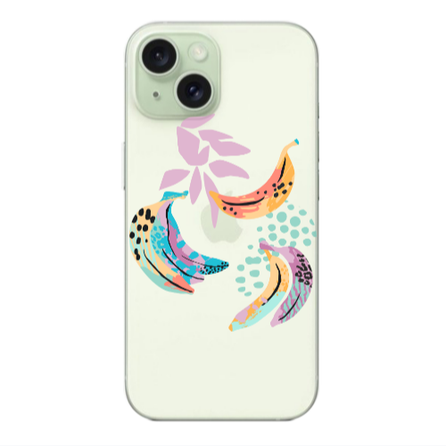 Apple iPhone 15 Banana  Transparent Silicone TPU Θήκη