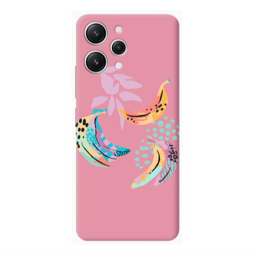 Xiaomi Redmi 12 Banana  Pink Colored Silicone TPU Θήκη