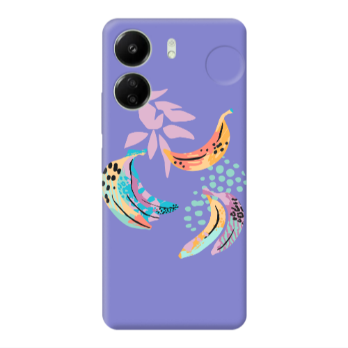 Xiaomi Redmi 13C Banana  Purple Colored Silicone TPU Θήκη