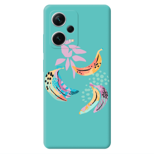 Xiaomi Poco X5 Banana  Turquoise Colored Silicone TPU Θήκη