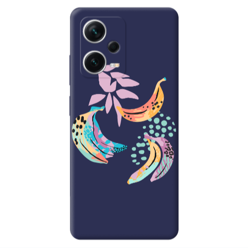 Xiaomi Poco X5 Banana  Dark blue Colored Silicone TPU Θήκη