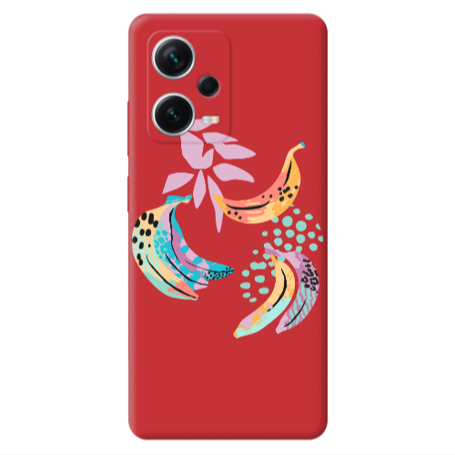 Xiaomi Poco X5 Banana  Red Colored Silicone TPU Θήκη