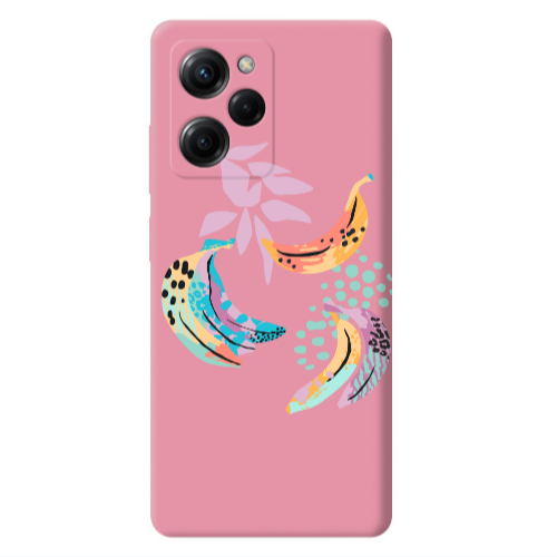 Xiaomi Poco X5 Pro Banana  Pink Colored Silicone TPU Θήκη