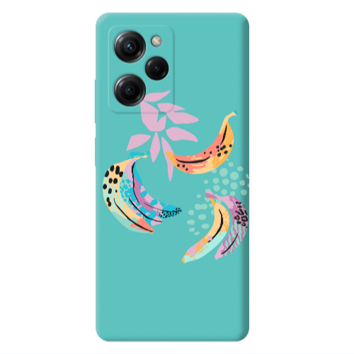 Xiaomi Poco X5 Pro Banana  Turquoise Colored Silicone TPU Θήκη