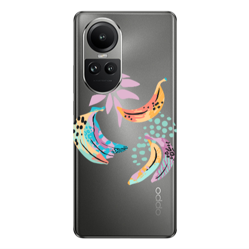 Oppo Reno10 5G Banana  Transparent Silicone TPU Θήκη