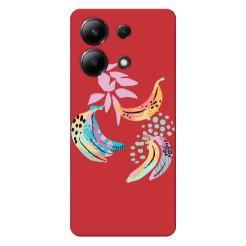 Xiaomi Redmi Note 13 4G Banana  Red Colored Silicone TPU Θήκη