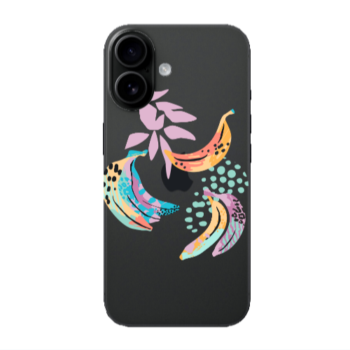 Apple Iphone 16 Banana  Transparent Silicone TPU Θήκη