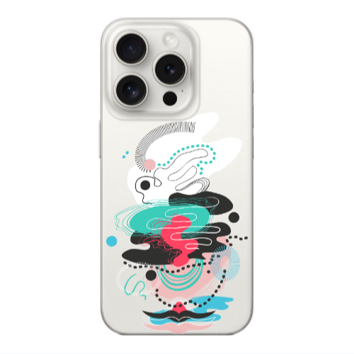 Apple Iphone 16 Pro Max Abstract 50 Transparent Silicone TPU Θήκη