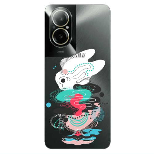 Realme C67 Abstract 50 Transparent Silicone TPU Θήκη