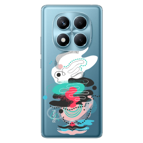 Xiaomi Redmi Note 14 Pro Abstract 50 Transparent Silicone TPU Θήκη