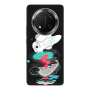 Honor Magic 7 Lite Abstract 50 Black Colored Silicone TPU Θήκη