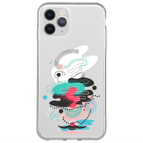 Apple iPhone 13 Pro Max Abstract 50 Transparent Silicone TPU Θήκη