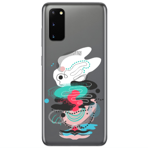 Samsung S20 Abstract 50 Transparent Silicone TPU Θήκη