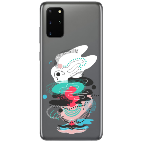 Samsung S20 Plus Abstract 50 Transparent Silicone TPU Θήκη