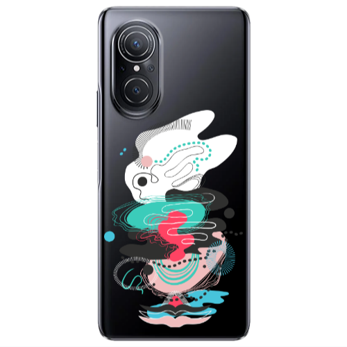 Huawei Nova 9 SE Abstract 50 Transparent Silicone TPU Θήκη