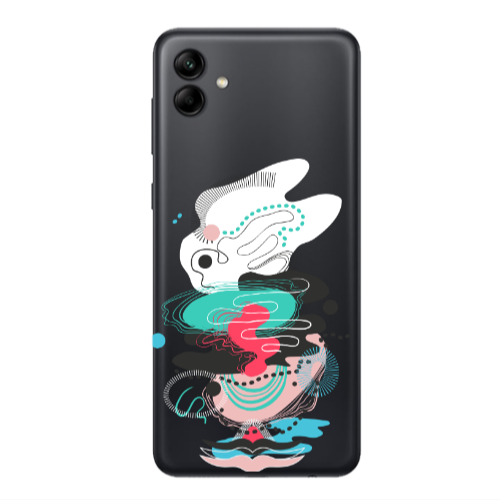 Samsung A04 Abstract 50 Transparent Silicone TPU Θήκη