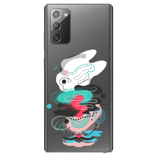 Samsung Note 20 Abstract 50 Transparent Silicone TPU Θήκη