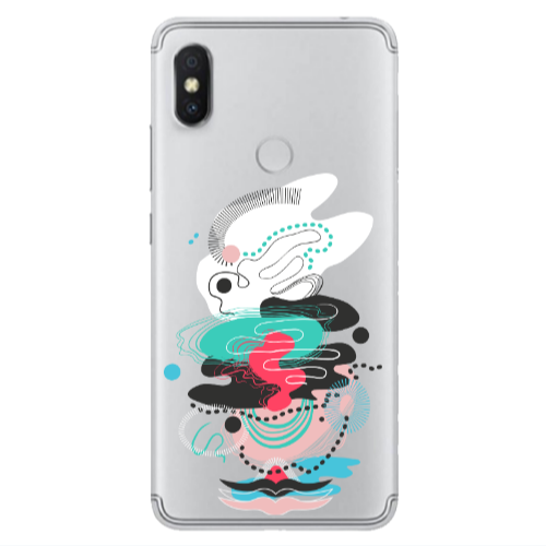 Xiaomi Redmi S2 Abstract 50 Transparent Silicone TPU Θήκη