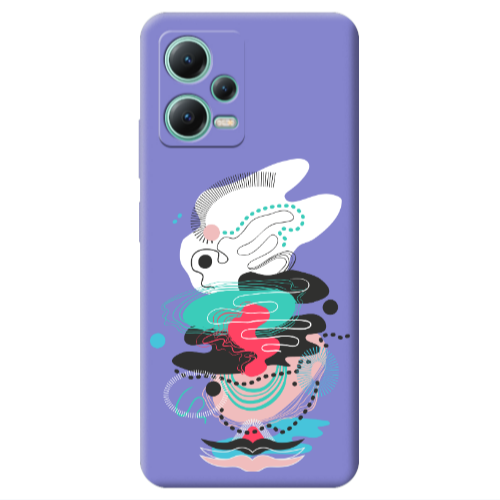 Xiaomi Redmi Note 12 Pro 5G Abstract 50 Purple Colored Silicone TPU Θήκη