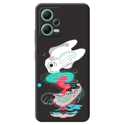 Xiaomi Redmi Note 12 Pro 5G Abstract 50 Black Colored Silicone TPU Θήκη