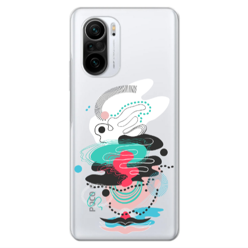 Xiaomi Poco F3 Abstract 50 Transparent Silicone TPU Θήκη