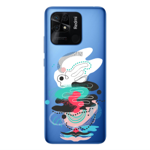 Xiaomi Poco C40 Abstract 50 Transparent Silicone TPU Θήκη